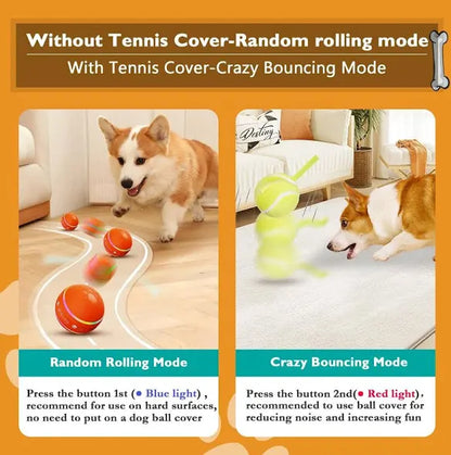 Interactive Dog Toys Dog Ball, [2025 Newly Upgraded] Durable Motion Activated Automatic Rolling Ball Toys