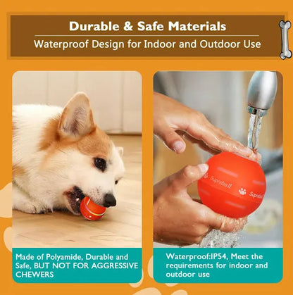 Interactive Dog Toys Dog Ball, [2025 Newly Upgraded] Durable Motion Activated Automatic Rolling Ball Toys