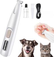 Pet Trimmer for dogs and cats, Waterproof Rechargeable Pet Shaver with LED Light