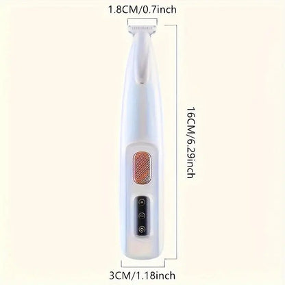 Pet Trimmer for dogs and cats, Waterproof Rechargeable Pet Shaver with LED Light